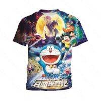 new summer Doraemon fashion T-shirt 3D printing T-shirt daily casual T-shirt