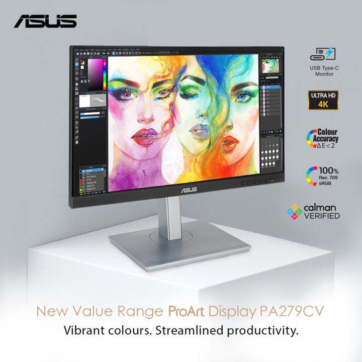 รองรับ-mac-asus-proart-monitor-ขนาด-27-4k-hdr-ips-รุ่น-pa279cv-speakers-usb-c-power-100-srgb-รับประกัน-3-ปี