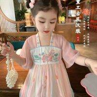 Hanfu Dress Retro Baby ชุดฤดูร้อนสาวสไตล์จีน