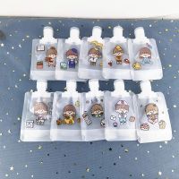 We Flower 30ml50ml100ml Refillable Cartoon Squeeze Pouch Travel Fluid Spout Bags for Cosmetic Shampoo