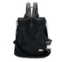 Sequined Female 2021 New Anti-theft School Bag Korean Version of Oxford Multi-function Backpack Large Capacity Outdoor Travel