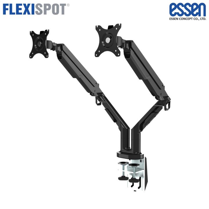 flexispot-by-essen-ขาติดหน้าจอมอนิเตอร์แบบคู่-รุ่น-ma8d-สีดำ