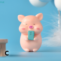 ?【Lowest price】YUE MINI CUTE Pig Figurine สัตว์รุ่น MOSS Micro Landscape ตกแต่งบ้าน Miniature Fairy Garden ตกแต่งอุปกรณ์เสริม
