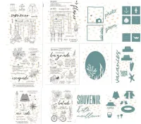 French words Transparent Clear Stamps for DIY Scrapbooking/Card Making Fun Decoration Supplies A0277