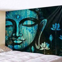 Indian Buddha Art Tapestry Wall Hanging Meditation Mandala Room Wall Decor Boho Home Aesthetics Home Decor Background Fabric