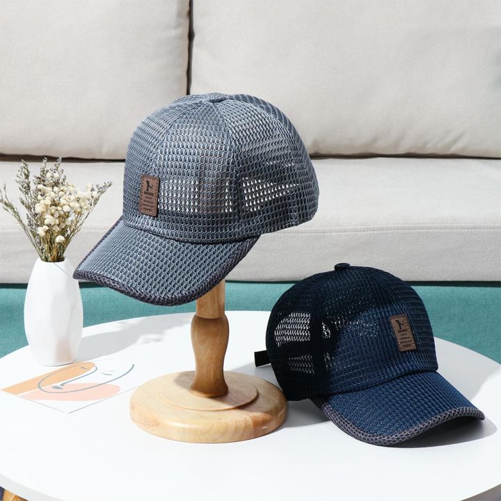 new-summer-baseball-cap-unisex-breathable-quick-dry-mesh-sun-hat-adjustable-cotton-snapback-running-hat-outdoor-sports-cap-towels