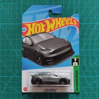 โมเดลรถ hotwheels รุ่น Tesla model Y สีเทาดำ หายาก