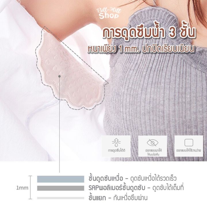 vb-ราคาส่ง-กล่องละ-10คู่-แผ่นซับเหงื่อใต้รักแร้-นำเข้าจากญี่ปุ่น-ใต้วงแขน-ระงับกลิ่นกาย-ลดกลิ่นตัว-แผ่นกันเหงื่อ-แผ่นแปะรักแร้-โรลออน