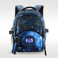 【LZ】✆✹๑  Original australiano smiggle mochila infantil menino aluno preto e azul spaceman 7-12 anos de idade grande 16 polegadas