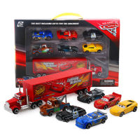 7PCSSet Pixar Car 3 Lightning mcQueen Jackson Storm Mack Truck 1:55 Diecast Metal Car Model Toy Boy Christmas Gift