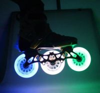 LED Flash Speed Skates Wheels 6 or 8 Pcs/Lot 90A 90 100 110 125mm Lighting Patines Racing Skating Tires LED Light For Powerslide Training Equipment