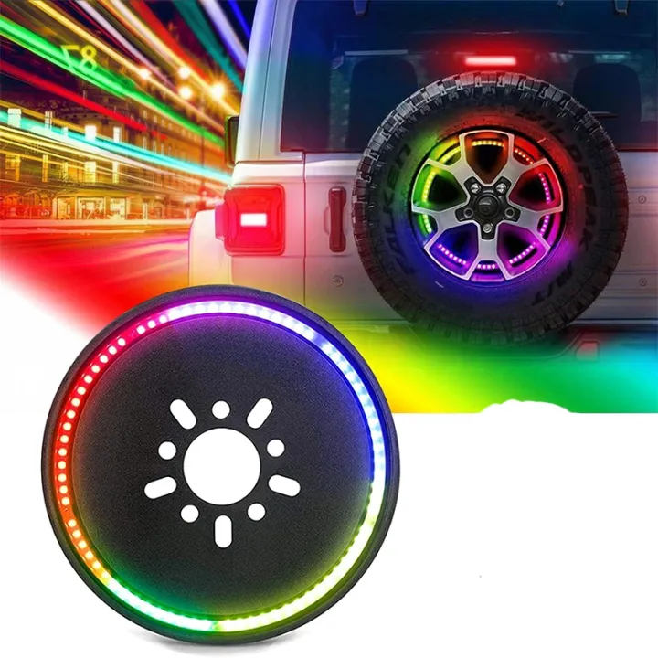 RGB Spare Tire Brake Light Wheel Light 3Rd Third Brake Light for JEEP