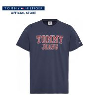 Tommy Hilfiger เสื้อยืดแขนสั้นผู้ชาย รุ่น DM0DM16405 C87 - สีกรมท่า