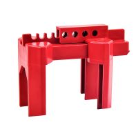 Ball Valve Locking, Adjustable Ball Valve Locking Device, Small, for 1/2Inch-2-1/2Inch Outer Pipe Diameter, Red