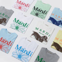 HMพร้อมส่ง  เสื้อ mardi mercredi ของแท้ เสื้อยืดผู้ชายและผู้หญิง