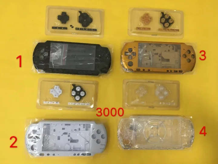 Full Housing Shell ฝาครอบเคสพร้อมปุ่มสำหรับ PS3000 PSP 3000รุ่นเก่าเกม ...