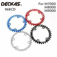 DECKAS ใบจานเดี่ยว ใบกลม bcd 96 shimano bcd96 96bcd 32T/34T/36T/38T BUCKLOS [ส่งสินค้าทุกวัน มีเก็บปลายทาง COD]