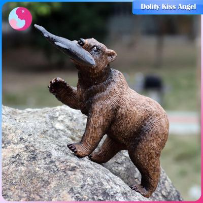 หุ่นหุ่นจำลองหมี Dolity ของขวัญปาร์ตี้รูปปั้นสัตว์อ่างอาบน้ำของเล่นสัตว์ป่ารูปแกะสลัก