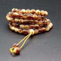 สร้อยข้อมือเขาวัวป่าธรรมชาติสร้อยข้อมือฮอร์น108สร้อยข้อมือ Tasbih Rosario สร้อยข้อมือผู้ชายผู้หญิง Wenwan ของขวัญสร้อยคอ