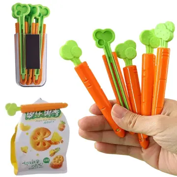 5pcs Food Sealing Clips Bag Clips Keeping Clamp Sealer For Kitchen Snack  Bag Keep Food Fresh