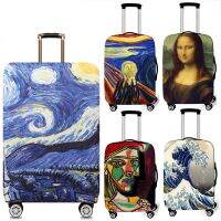 เคส Van Gogh Mona Yang Baru Ununutup Koper Sesori การเดินทาง Penutup Debu Taus Yang Dipertebal 19-32 Inci