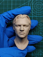 16 Scale Leonardo Head Sculpt สำหรับ12นิ้ว Action Figure ตุ๊กตา Unpainted Head Sculpt No.004