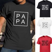 PAPA Square Dad Life Mens Harajuku Casual T Shirts Best Daddy Fathers Day Gift Fashion Short Sleeve T-shirt Round Neck Clothes 4XL 5XL 6XL