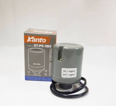 Kanto สวิทช์ควบคุมแรงดันอัตโนมัติ 2 คอนแทค(1.0-1.7 Bar)เกลียวใน 3/8 นิ้ว รุ่น KT-PC-3B5(Pressure Switch)สวิทช์แรงดัน
