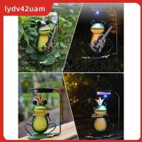 เครื่องประดับ LYDV42UAM ทางเดินโลหะกบกันน้ำสนามหญ้า Lampu Tenaga Surya ไฟตกแต่ง