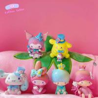 Kuromi กล่องทึบของเล่น Cinnamoroll ทำจาก PVC แบบ Kids Toys โมเดลเคลื่อนไหวทำนองเพลงของฉันหุ่นของเล่นหุ่นแอคชั่น