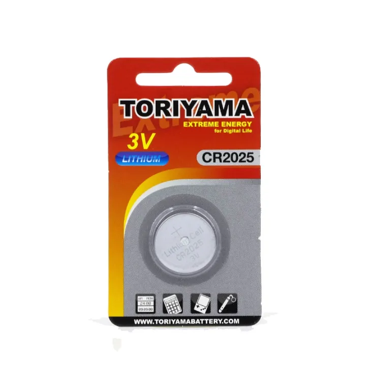 TORIYAMA ถ่านกระดุม Button Cells CR2025 Lazada.co.th