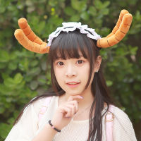 Miss Kobayashis Dragon Maid Anime Cosplay Props Tooru Kanna Horn Ears Cosplay Headwear Headband Hair Band