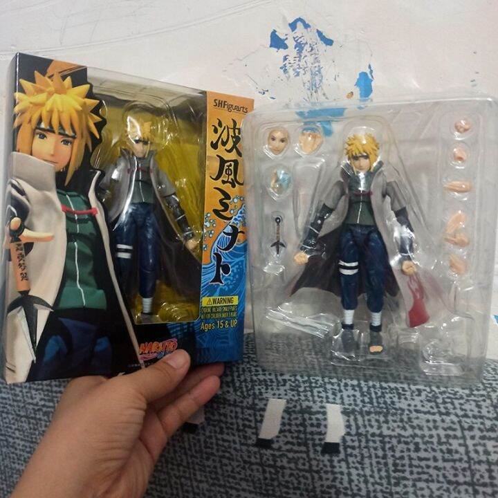 หุ่นฟิกเกอร์นารูโตะนามิคาเซะมินาโตะ-shfiguart-shippuden-รุ่นที่สี่-namikaze-minato-โมเดลตุ๊กตาขยับแขนขาได้ของขวัญวันเกิดของเล่น