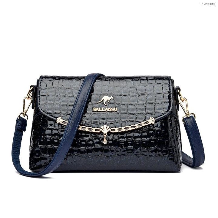 handbag-branded-กระเป๋าสตรีข้ามพรมแดน-2022-ใหม่กระเป๋าสี่เหลี่ยมเล็กสไตล์เกาหลีแฟชั่นหนังสิทธิบัตรลายจระเข้นูนผู้หญิงไหล่เดียวแนวทแยงกระเป๋าผู้หญิ