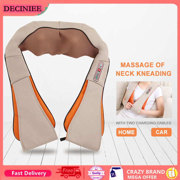 U Shape Electrical Shiatsu Back Neck Shoulder Body Massager Infrared Heated 3d Kneading Carhome 3661