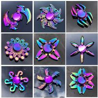 Metal Rainbow Fidget Spinner Colorful EDC Hand Spinner Anti-Anxiety Toys for Spinners Focus Relieves Stress ADHD Finger Spinner