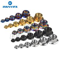 (JIE YUAN) Wanyifa Titanium Nut M5 M6 M8 M10 M12 M14 M16 Flange Nuts สำหรับจักรยานรถจักรยานยนต์