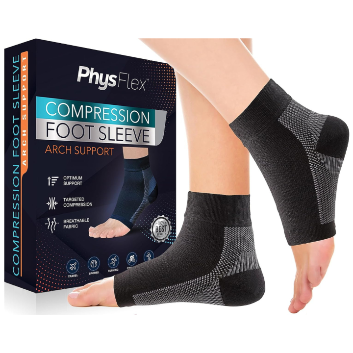 PhysFlex Compression Foot Sleeve Arch Support Lazada PH