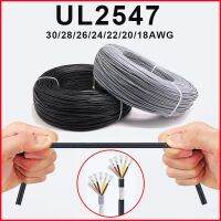 UL2547 Signal Shielded Cable 22 24 26 28 AWG PVC Insulated 2 3 4 Cores Amplifier Audio Copper Wire Headphone DIY Control Line