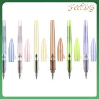 FEELDG 6 Pcs 0.5มม. ปากกาหมึกหมึก เรซิน ปากกาสำหรับเด็ก ของขวัญสำหรับเด็ก ปากกาหมึกซึม ออฟฟิศสำหรับทำงาน