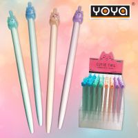 ปากกาลูกลื่น YoYa DS-044B  หมึกน้ำเงิน (แพค10ด้าม)