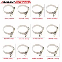 ✖◄ 2 2.25 2.5 3 3.5 Inch T Bolt Clamp T Hose Pipe Clamp Stainless Steel T-Bolt Turbo Silcone Hose Clamp 56-125mm T Clamps Clip