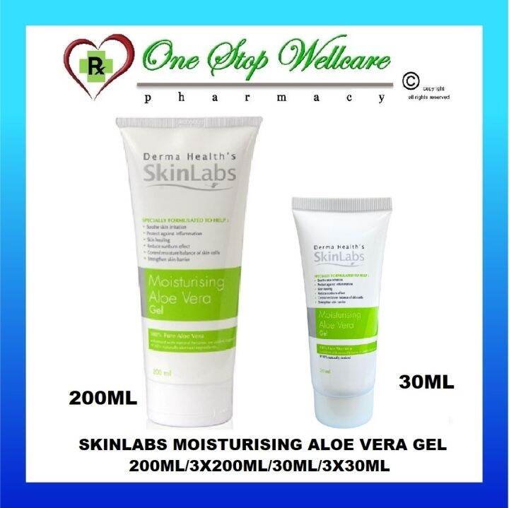SKINLABS MOISTURISING ALOE VERA GEL 200ML (1 TUBE / 3 TUBE) (EXP 07/