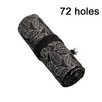 Canvas Large Capacity Stationery Pouch Cute Pen Bag Pencil Case School Student Leaf