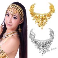 【Ready Stock】 ✢✹ C18 ♛ Fashion Chic Belly Dance Hair Band Costume Dancing Coin Sequins Headbands