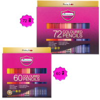 ดินสอสีไม้ Master Art - มาสเตอร์อาร์ต ดินสอสีไม้ ชนิดแท่งยาว รุ่น Premium Grade 60-72 สี/กล่อง