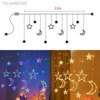 ☂ 3.5m Led Fairy String Lights Star Moon Lamp Holiday Garland Strings Lamp for Bar Wedding Party Garden Window Home Decor