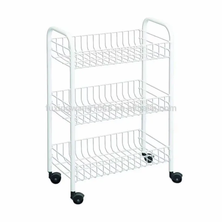 3Tier MultiPurpose Removable Kitchen Cart Storage Rack Lazada PH