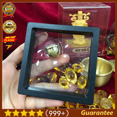 Plun-Feng Shui Yuanbao ทองคำแท่งคริสตัลแท่งแก้วเคลือบทองคำแท่งโลหะโชคดีเครื่องรางเครื่องประดับนำโชคความอุดมสมบูรณ์ kit ingot cornucopia 元宝 聚宝盆