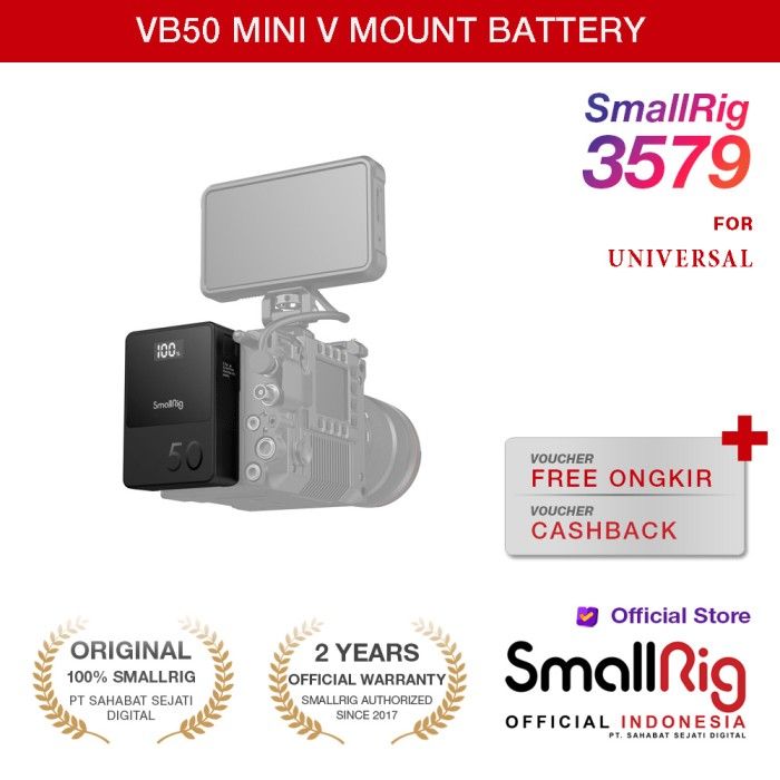 SmallRig VB50 mini V Mount Battery 3579 /